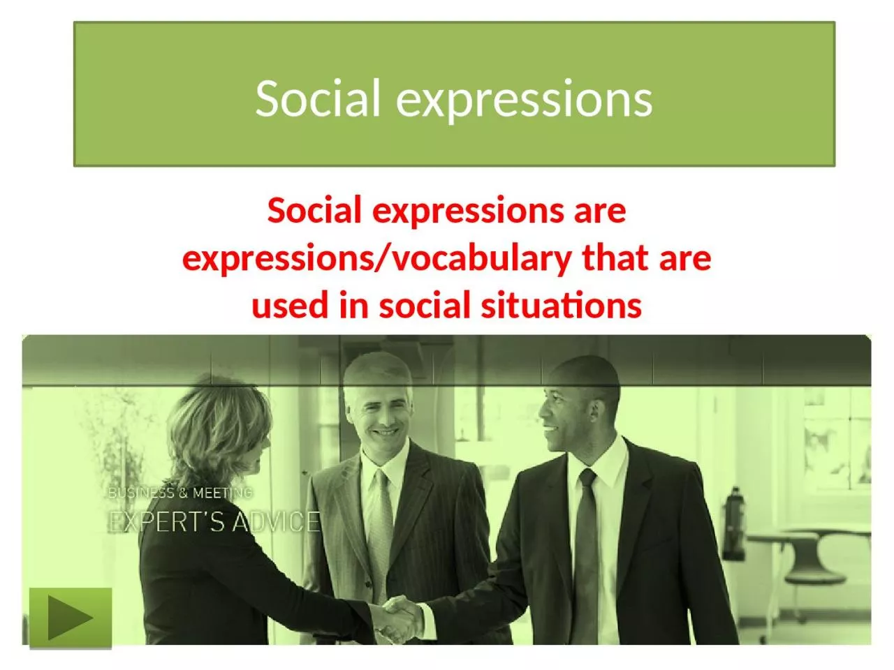 PPT-Social expressions