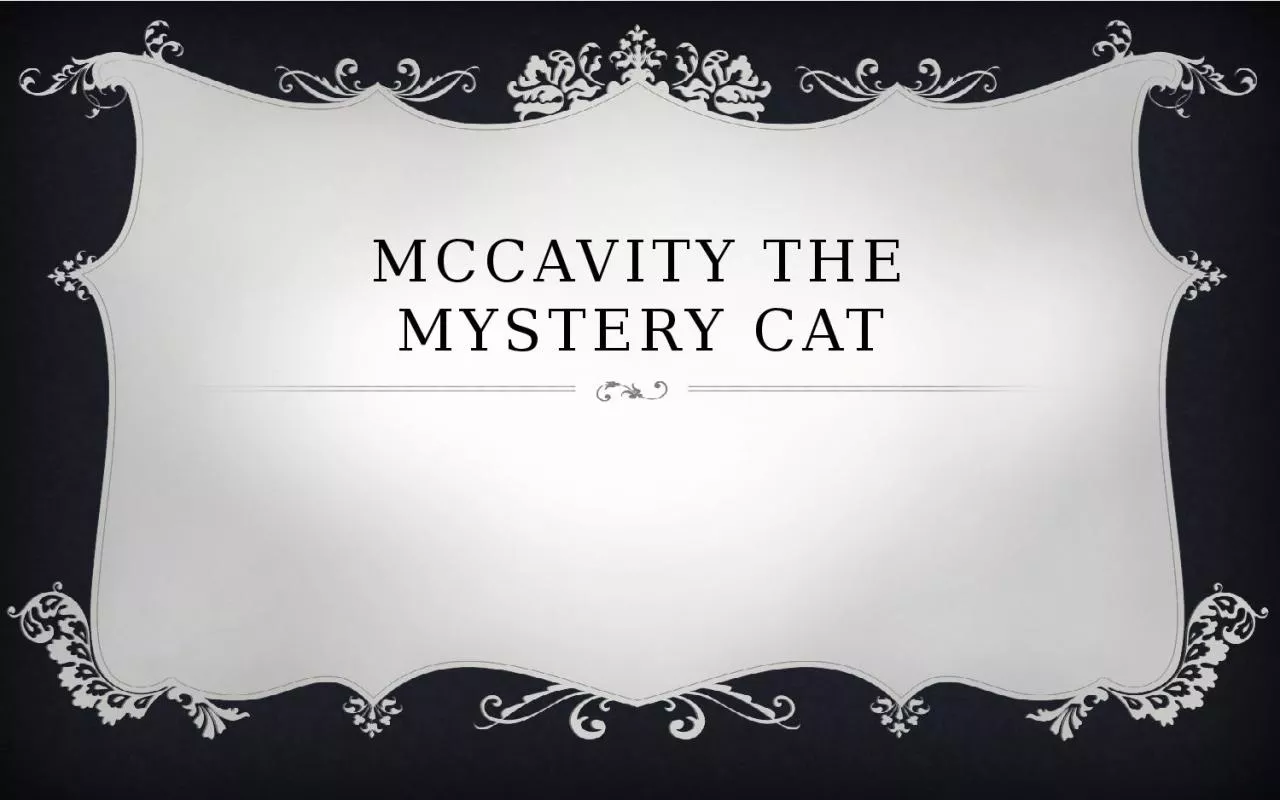 PPT-McCavity the Mystery Cat