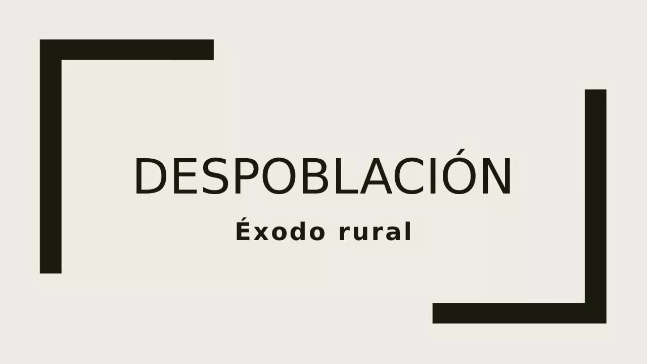 PPT-DESPOBLACI N