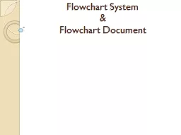 Flowchart System & Flowchart Document