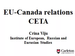EU-Canada relations CETA