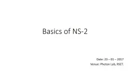 Basics of NS-2 Training in