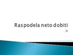 Raspodela   neto   dobiti