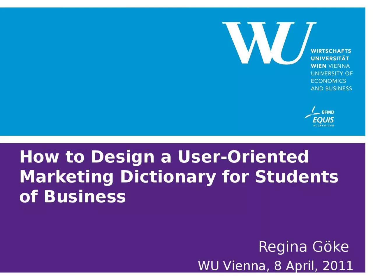 PPT-How to Design a User-Oriented Marketing Dictionary for Students of Business