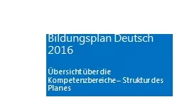 Bildungsplan Deutsch 2016