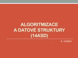 Algoritmizace  a  datové struktury