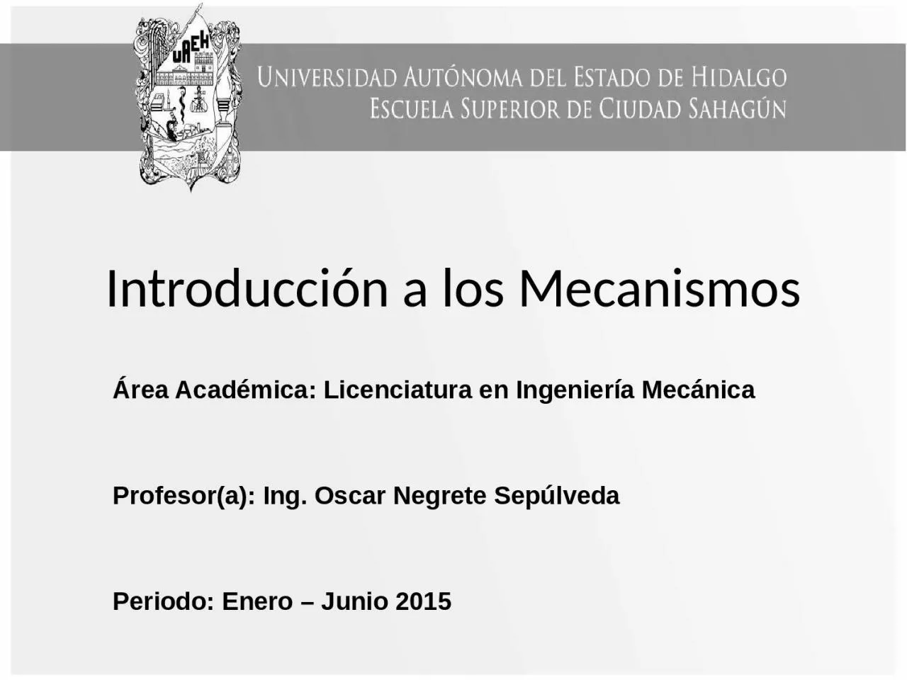 PPT-Introducci n a los Mecanismos