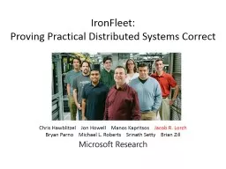 IronFleet : Proving Practical Distributed Systems Correct