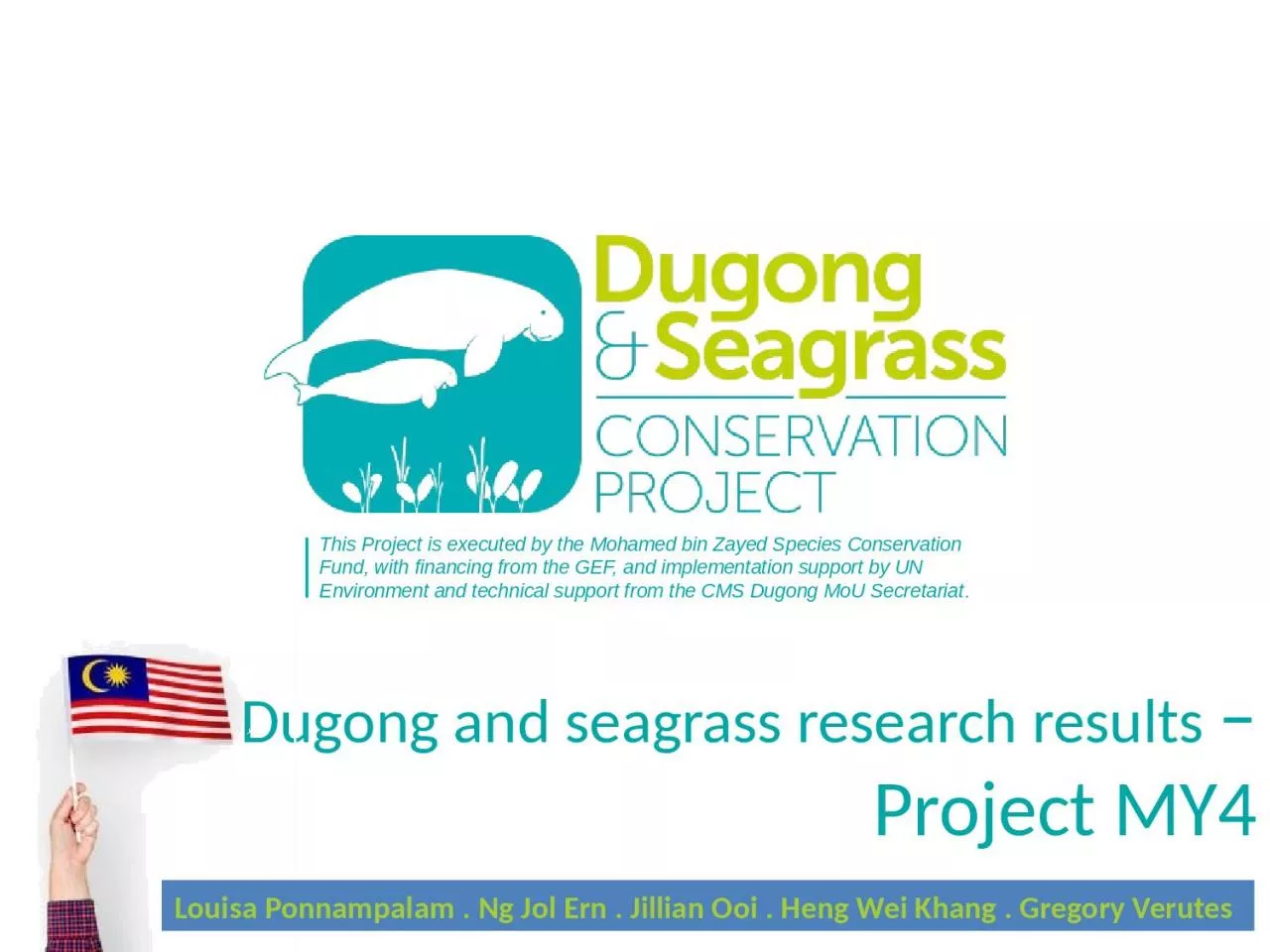 PPT-Dugong and seagrass research results Project MY4