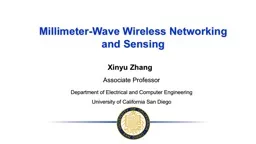 Millimeter-Wave Wireless Networking and Sensing