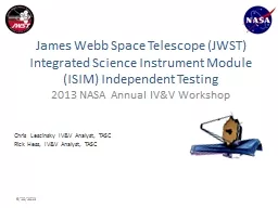 James Webb Space Telescope (JWST) Integrated Science Instrument Module (ISIM) Independent