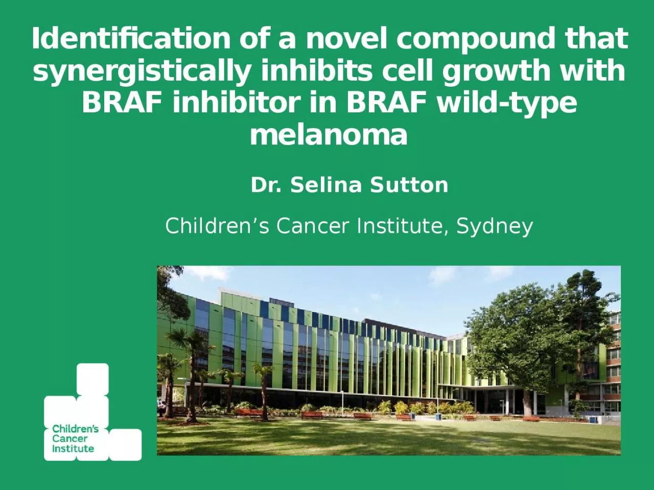 PPT-Identification of a novel compound that synergistically inhibits cell growth with BRAF