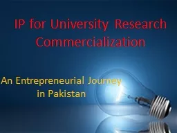 IP for University Research Commercialization