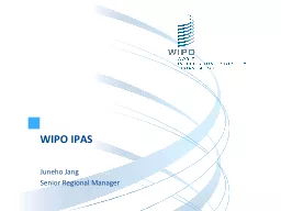 WIPO IPAS Juneho  Jang Senior Regional Manager