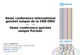 5 me conference international guichet unique de la CEE-ONU     4 me conference guichet unique Portnet