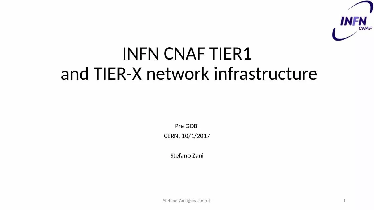 PPT-INFN CNAF TIER1 and TIER-X network infrastructure