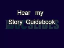 Hear   my  Story  Guidebook