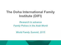 The Doha International Family Institute (DIFI)