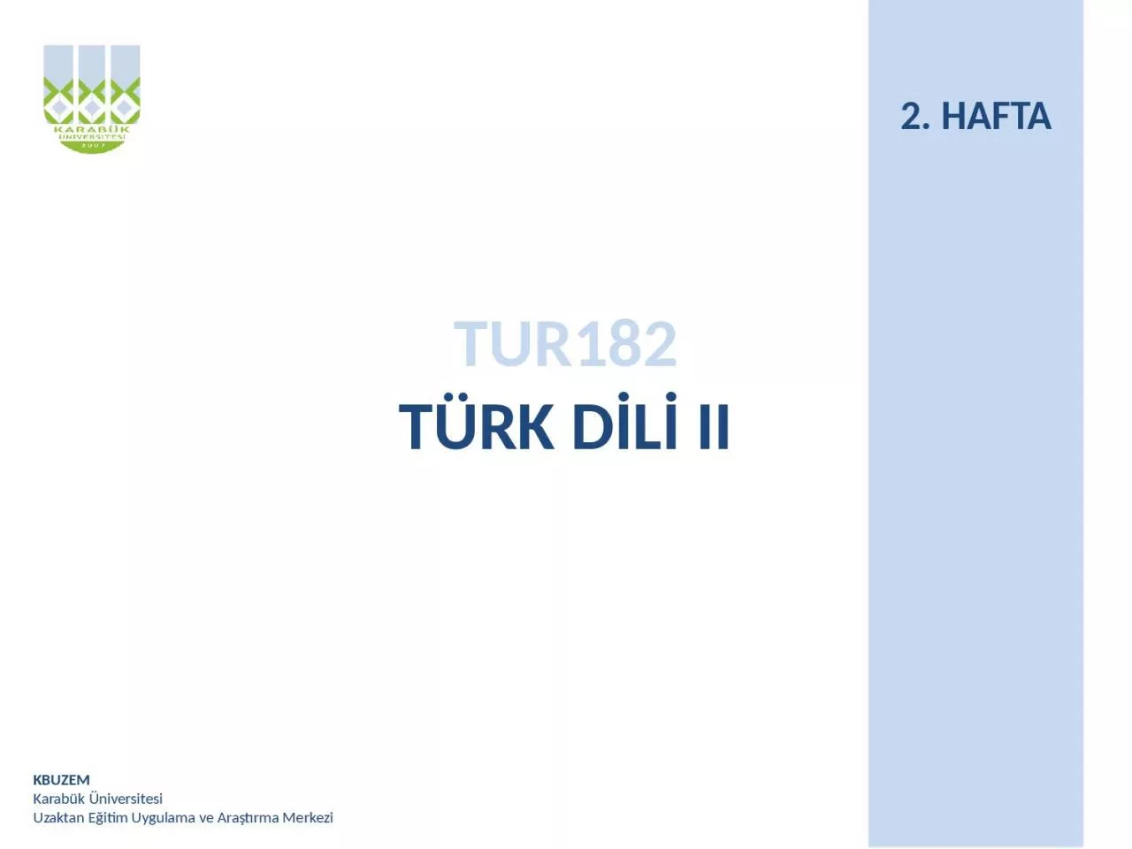 PPT-TUR182 T RK D L II