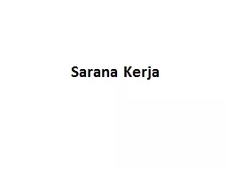 Sarana Kerja