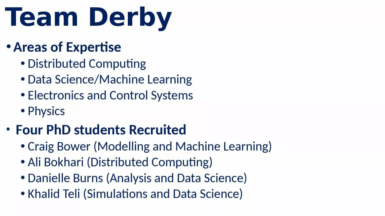 PPT-Team Derby