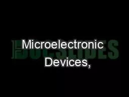 Microelectronic   Devices,