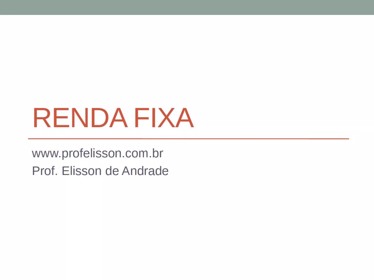 PPT-RENDA FIXA