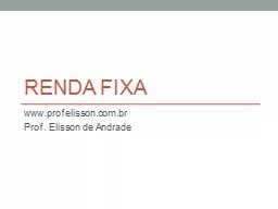 RENDA FIXA www.profelisson.com.br