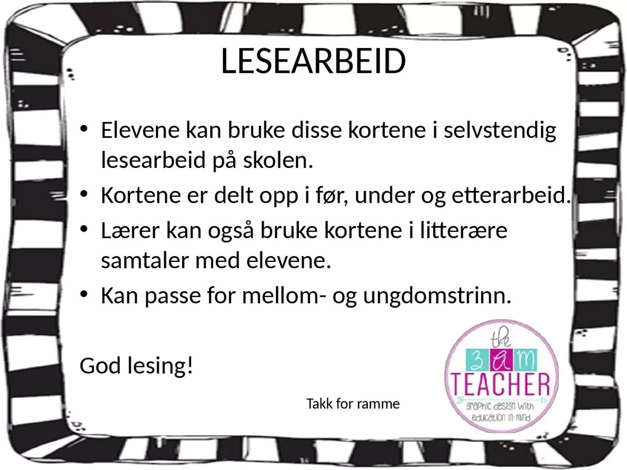 PPT-LESEARBEID