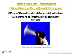 Office of Broadband and Geospatial Initiatives