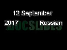 12 September 2017            Russian