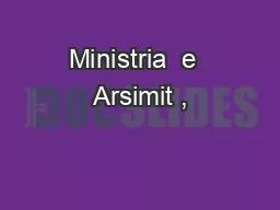 Ministria  e  Arsimit ,