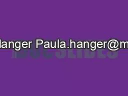 Paula Hanger Paula.hanger@mntc.edu