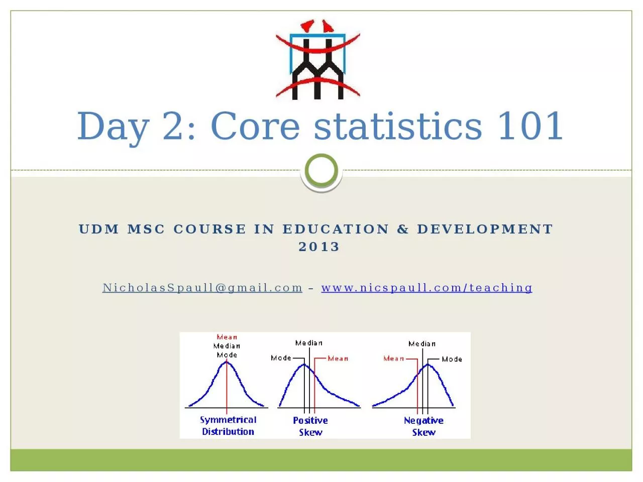 PPT-Day 2: Core statistics 101