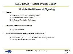 EELE 461/561   Digital System Design