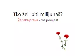 Tko želi biti milijunaš?