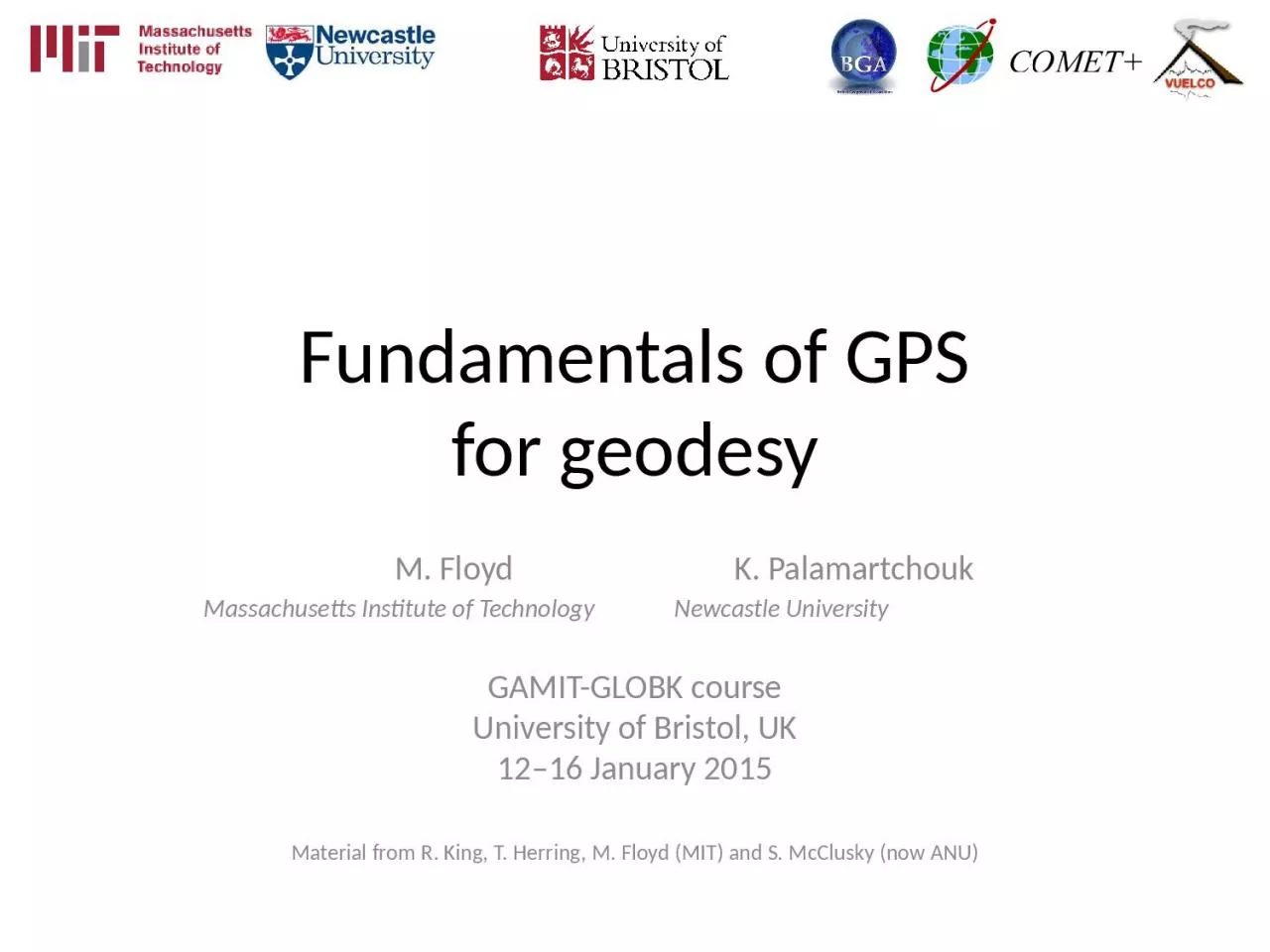 PPT-Fundamentals of GPS for geodesy