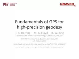 Fundamentals of GPS for high-precision geodesy