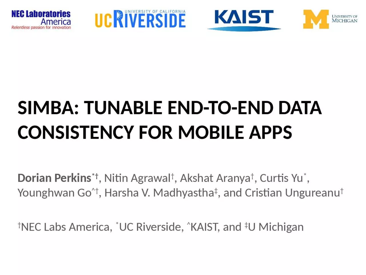 PPT-Simba: Tunable End-to-End Data Consistency For Mobile Apps