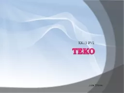 TEKO KK13 PV2        Julia Sibirev