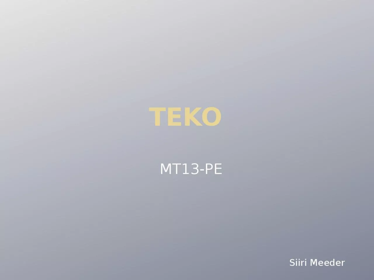 PPT-TEKO