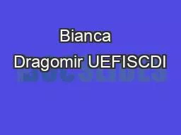 Bianca  Dragomir UEFISCDI