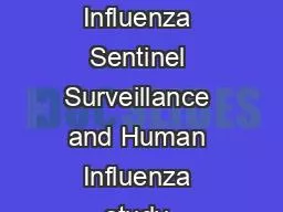 WELCOME Training on Influenza Sentinel Surveillance and Human Influenza study protocol, 11 -13