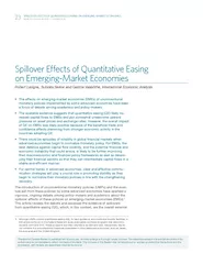 pillover Eects of Quantitative Easing on EmergingMarke