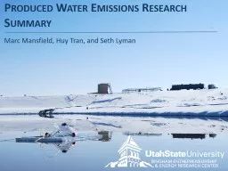 Produced Water  Emissions Research Summary