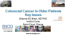 Colorectal Cancer  in  Older