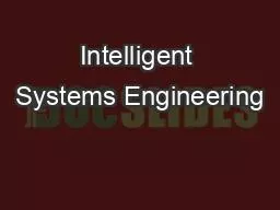Intelligent Systems Engineering