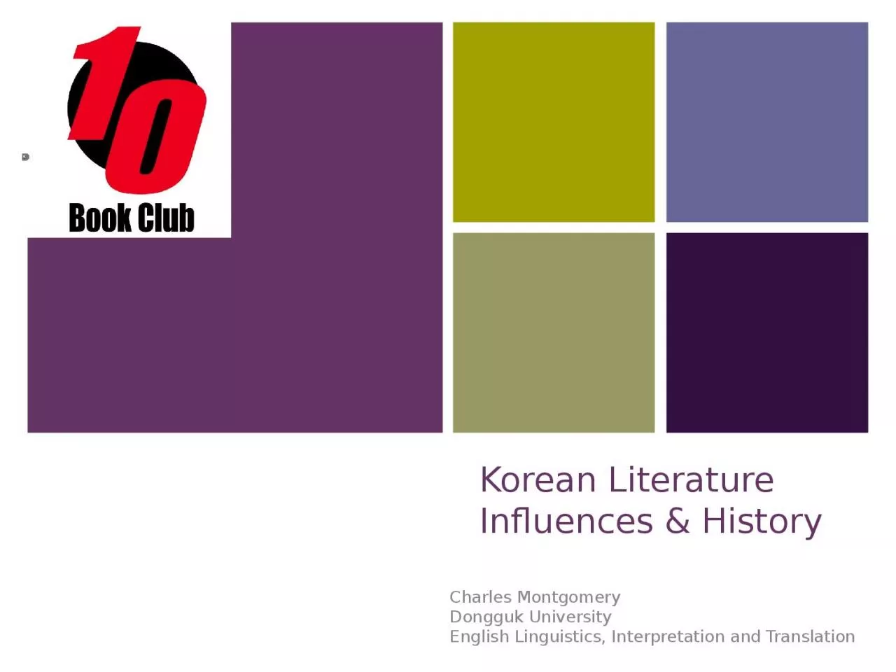 PPT-Korean Literature Influences & History