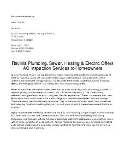 Ravinia Plumbing, Sewer, Heating & Electric Offers AC Inspection Services to Homeowners