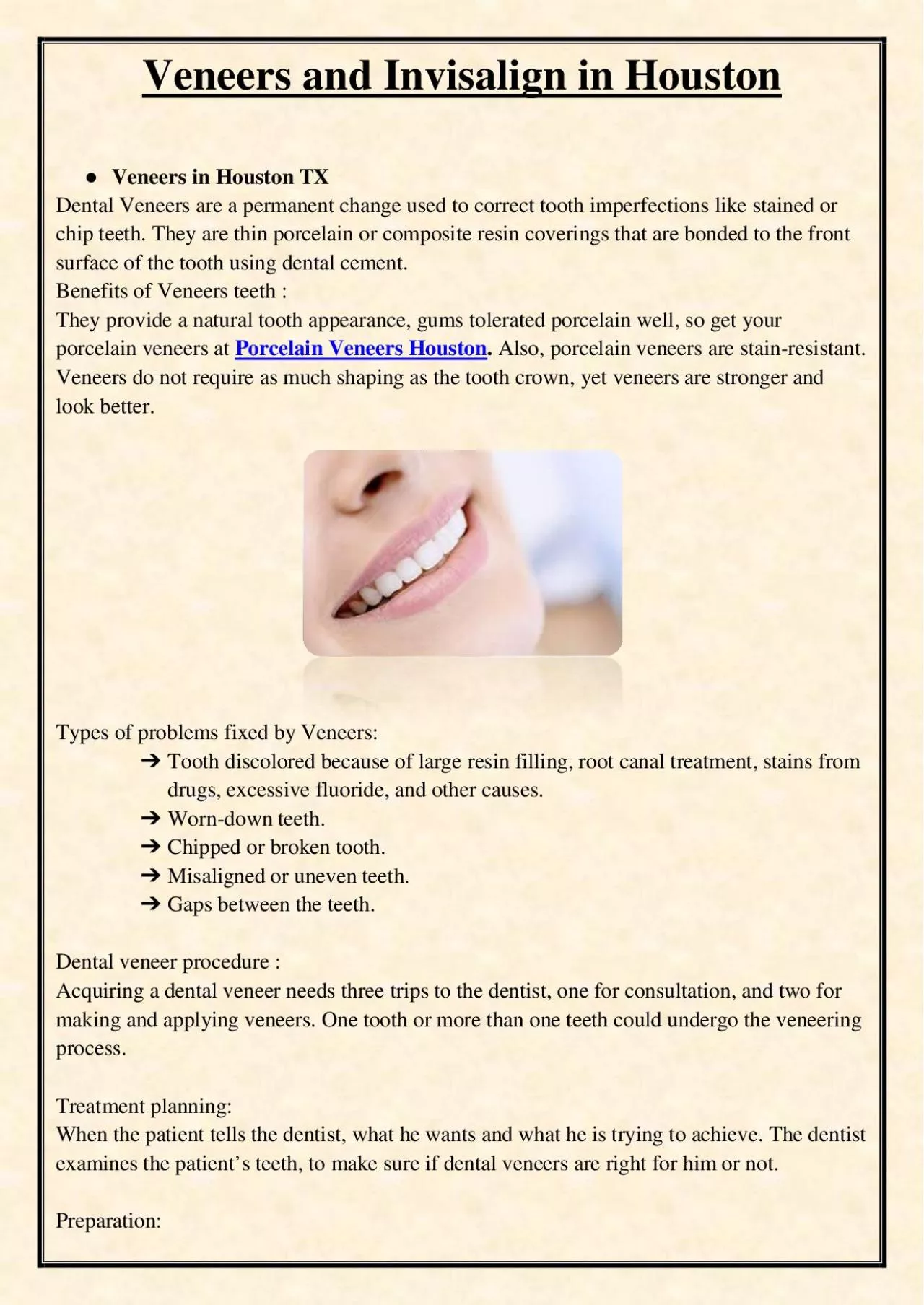 PDF-Veneers and Invisalign in Houston